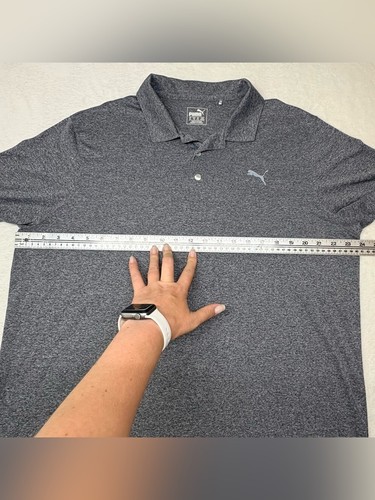 Puma Heathered Grey Performance Golf Polo Shirt Mens XL - photo 4