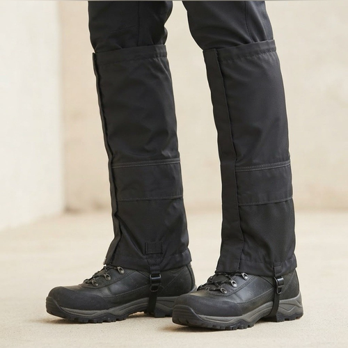 Black Waterproof Snow Hiking Boot Gaiters Size L/XL