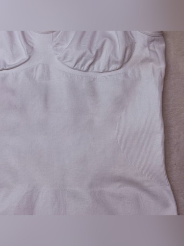 White Compression Shapewear Cami Seamless Tank Top Size XL - photo 3