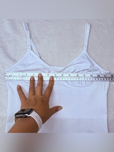 White Compression Shapewear Cami Seamless Tank Top Size XL - photo 4