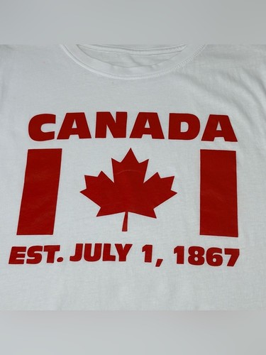 Canada White Graphic Sleeveless Tank Top Muscle Shirt XL - photo 3