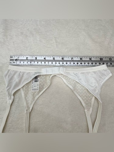 Daisy Fresh White Lace Padded Bralette Garter Belt Set XS/S - photo 3
