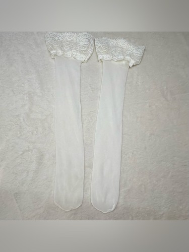 Daisy Fresh White Lace Padded Bralette Garter Belt Set XS/S - photo 4