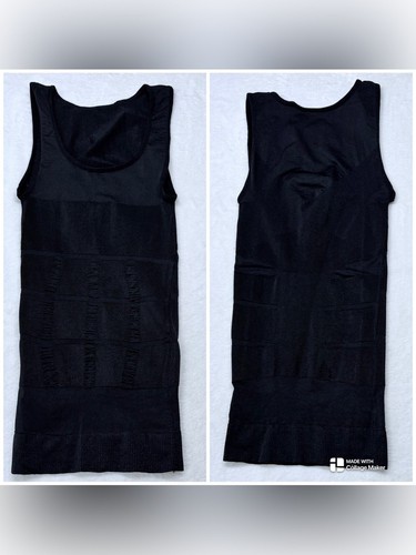 Black Seamless Shapewear Tank Top Slimming Compression Cami Sz S - photo 2