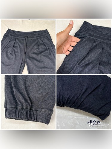 Lole Jogger Pants Heather Charcoal Grey Pleated Lounge Pants XL - photo 2