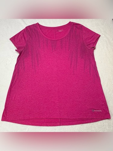 Cloudveil Pink Feather Print Short Sleeve T Shirt XXL - photo 2