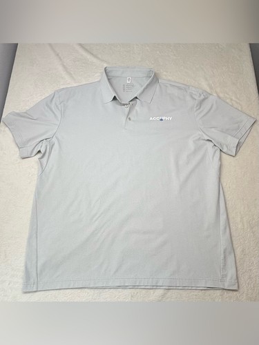 Accuphy Mens Light Gray Short Sleeve Breathable Mesh Athletic Go - photo 2