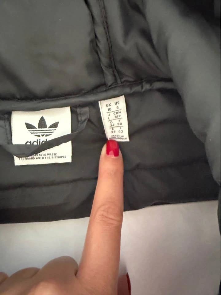 Adidas Hooded Premium Long Puffer Belted Coat Black Small - photo 5