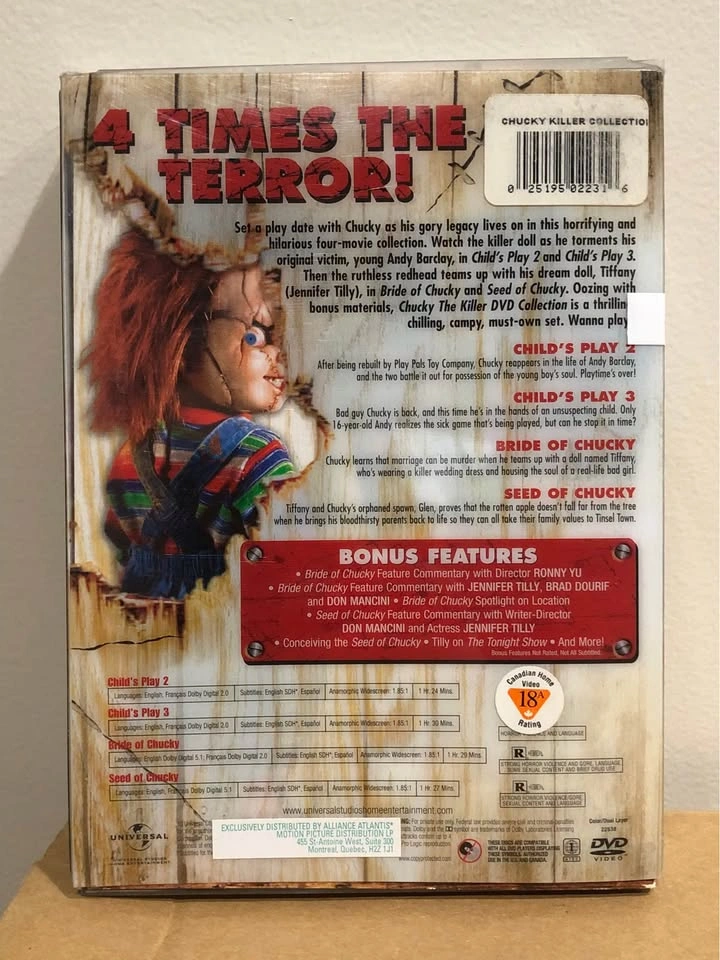 Chucky: The Killer DVD Collection 4-Movie Box Set 🏈 - photo 2
