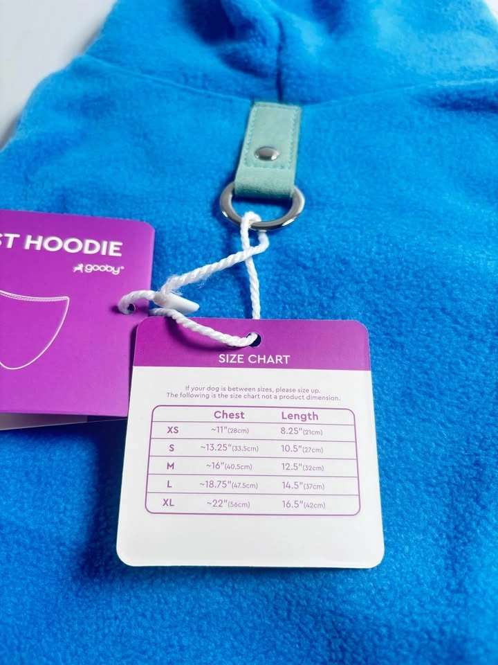 New Gooby Size M Fleece Dog Hoodie Vest - photo 2