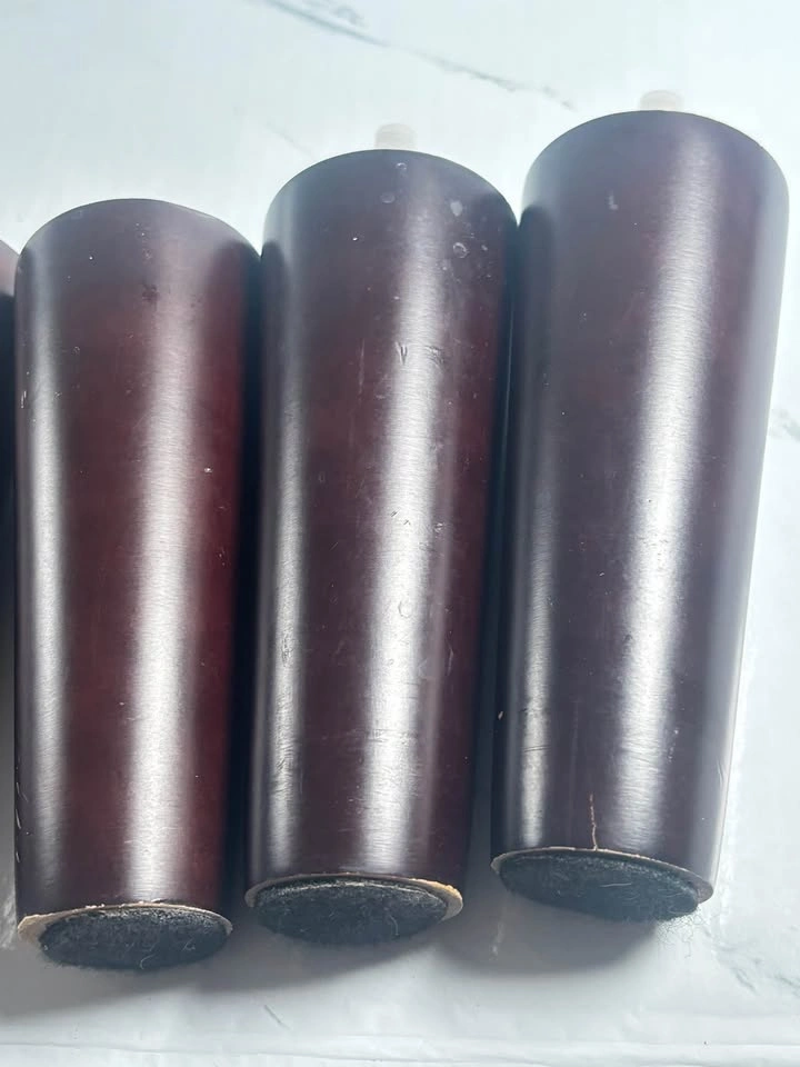 Set of 4 Espresso Wood Furniture Legs - photo 2