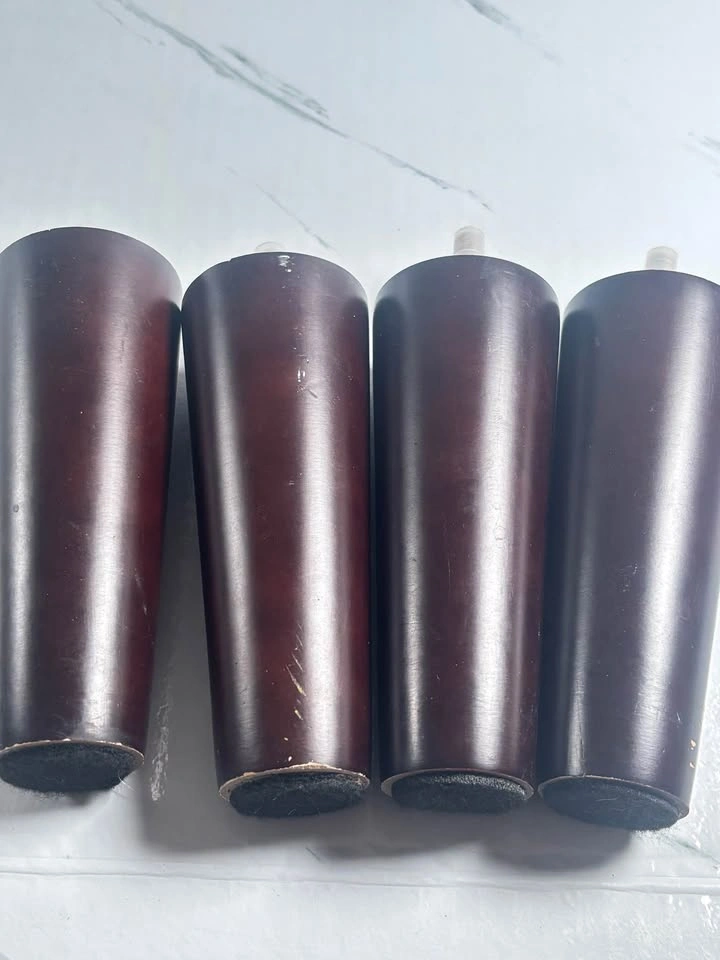 Set of 4 Espresso Wood Furniture Legs - photo 3