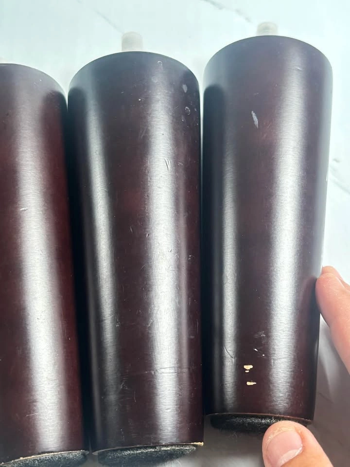 Set of 4 Espresso Wood Furniture Legs - photo 4