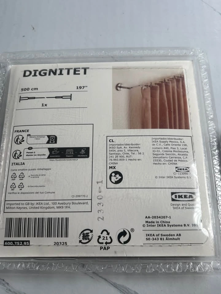 IKEA Dignitet Curtain Wire and Riktig Clips Set - photo 5