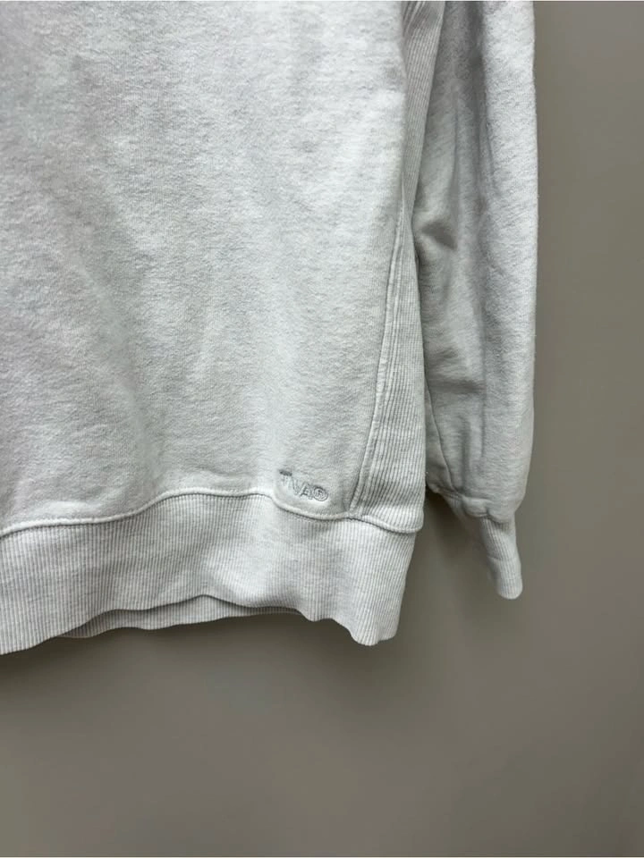 TNA Sweatfleece Cozy Fleece Boyfriend Fit Grey Crewneck - photo 2