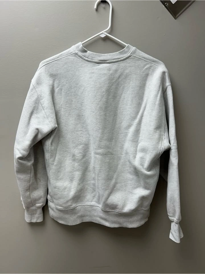 TNA Sweatfleece Cozy Fleece Boyfriend Fit Grey Crewneck - photo 3
