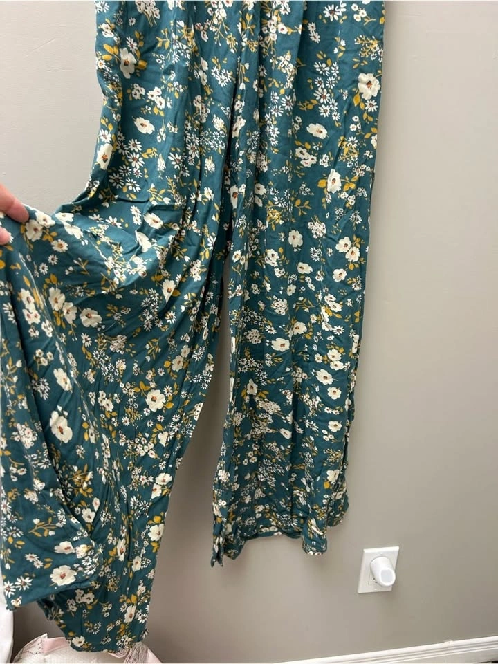Patrons of Peace Women’s Floral Green High Rise Wide Leg Pants - photo 2