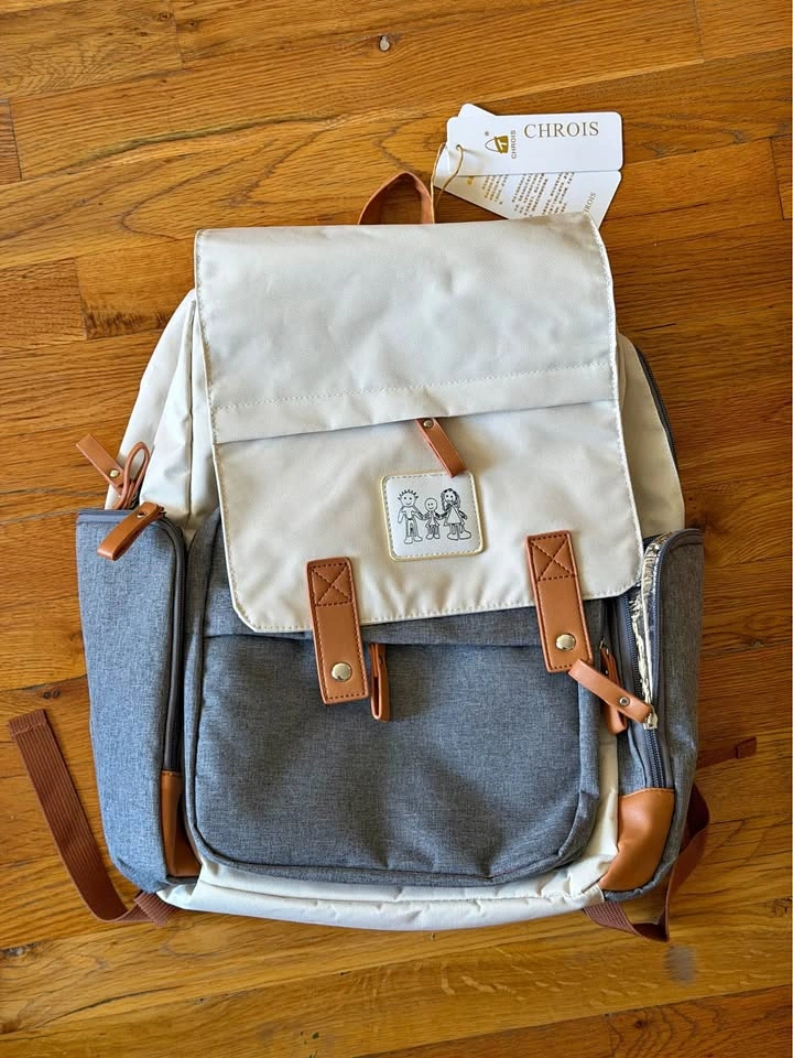 Insulated Diaper Bag with Separate Cooler bag Set