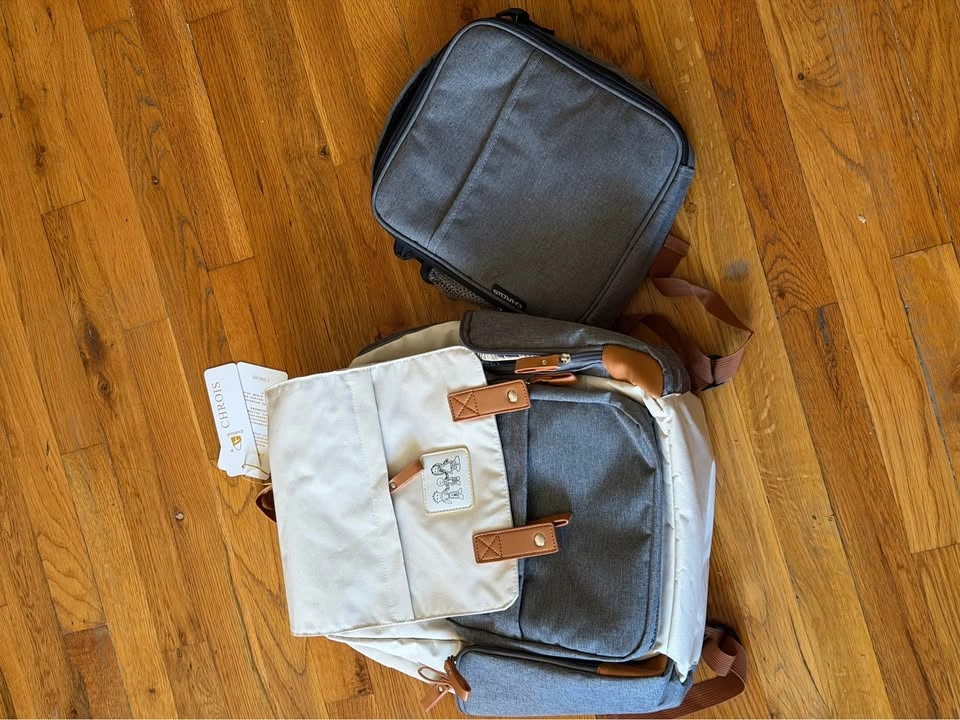 Insulated Diaper Bag with Separate Cooler bag Set - photo 2