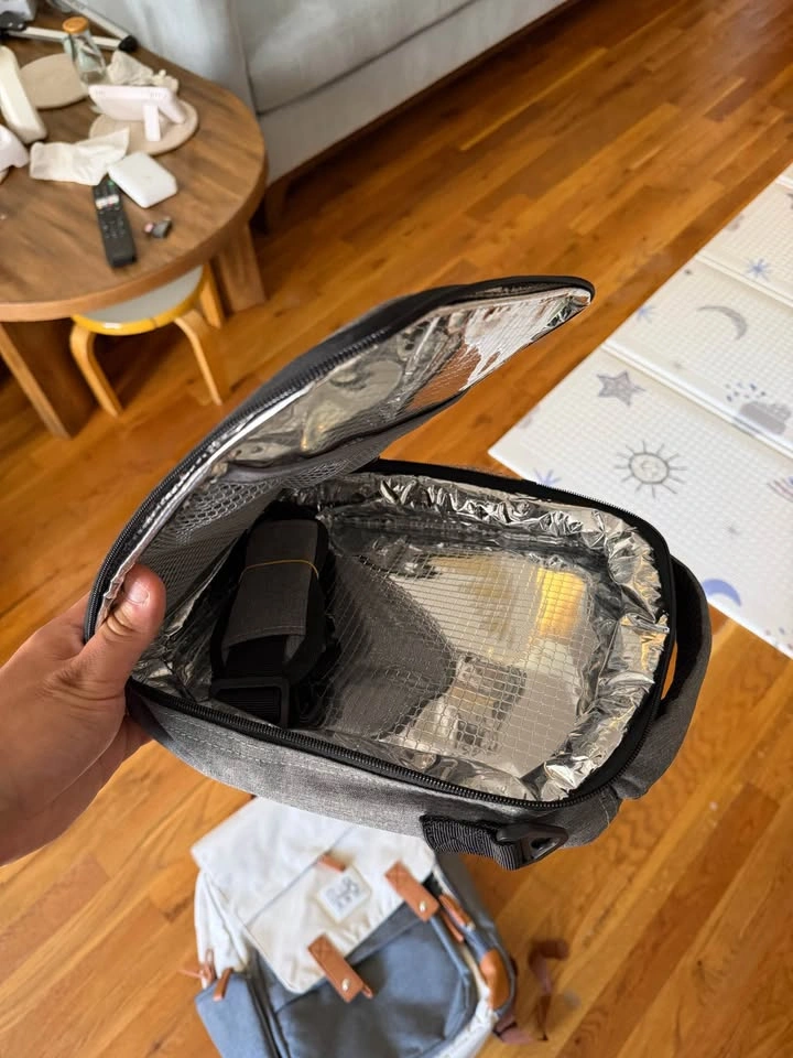 Insulated Diaper Bag with Separate Cooler bag Set - photo 3