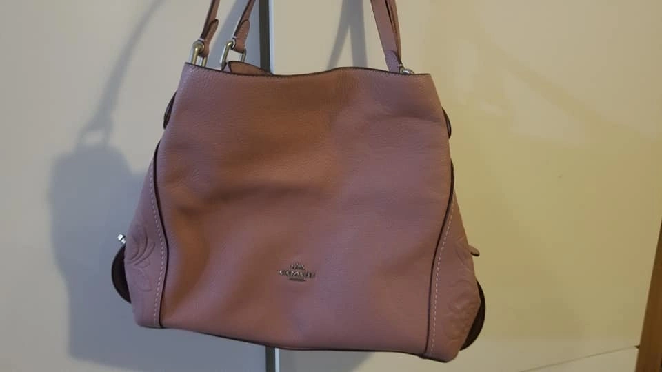 Authentic Coach Edie 31 Shoulder Bag - Tea Rose Embossed