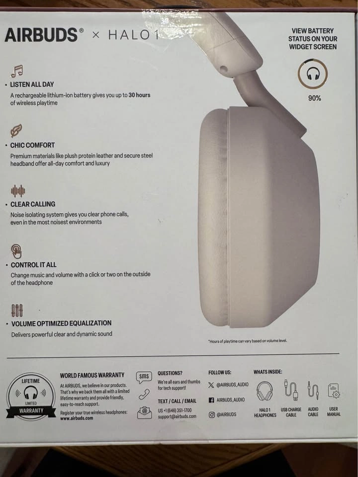AIRBUDS Halo 1 Wireless Headphones – Brand New - photo 2