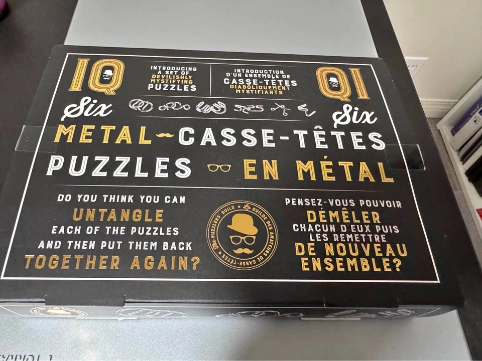 IQ Sin Metal Puzzle Set