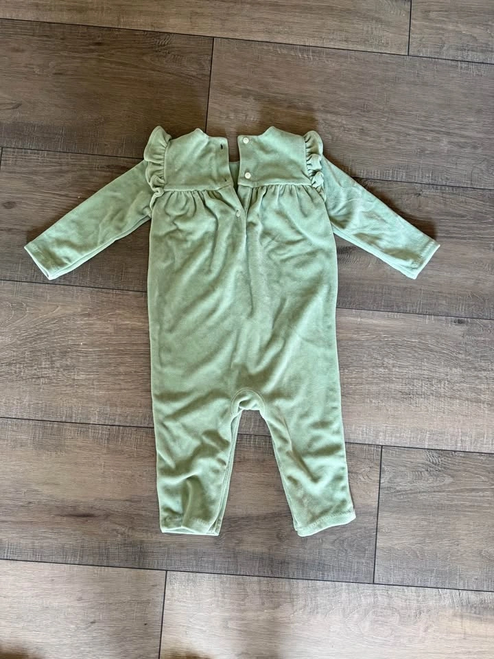 Ralph Lauren Baby Girl Velour Coverall - photo 2