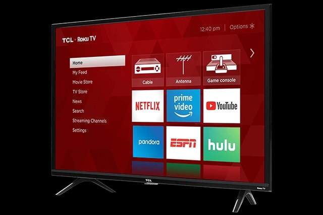 65 inch Roku Smart TV with wall mount