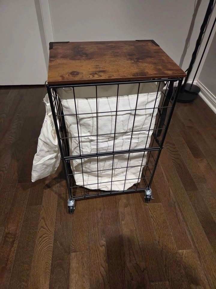 90L Laundry Basket with Wheels, Large Capacity Hamper - photo 2