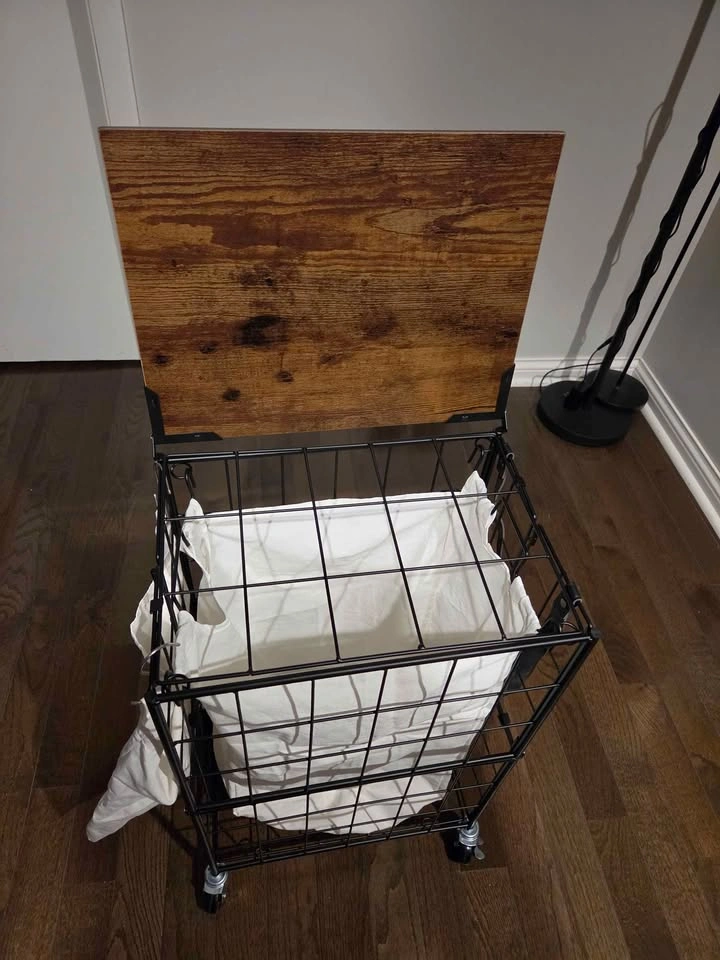 90L Laundry Basket with Wheels, Large Capacity Hamper - photo 3