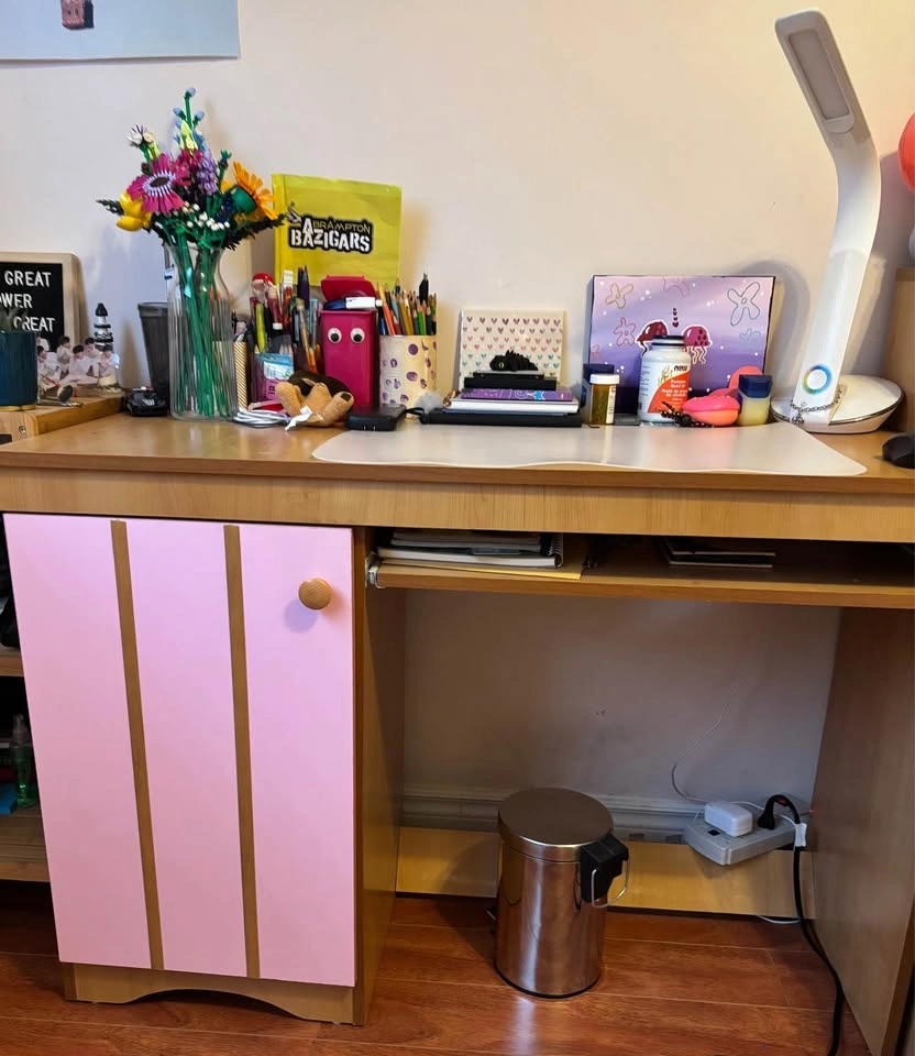 Bedroom Set with Twin Mattress: Storage Bed, Desk, Nightstand - photo 4