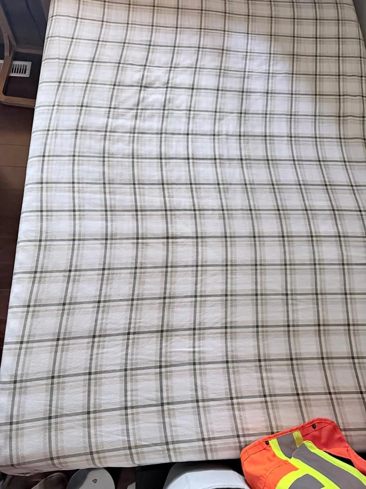 IKEA bed frame and two double mattress