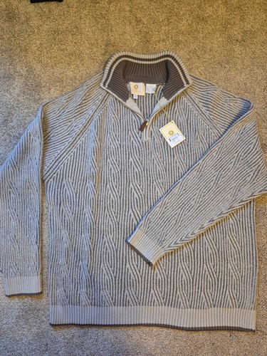 Vintage Viyella NWT NOS Men's 1/4 Zip Cable Knit Sweater