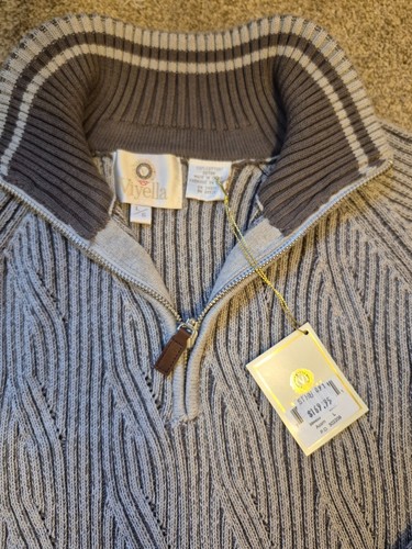 Vintage Viyella NWT NOS Men's 1/4 Zip Cable Knit Sweater - photo 3