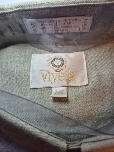 New NWT Viyella Men's Button-Down Shirt in Light Olive/Ash Vinta - photo 2