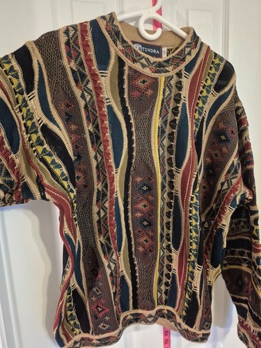 Vintage Tundra NWOT NOS Men’s Multicolor 3D Sweater Lg - photo 2