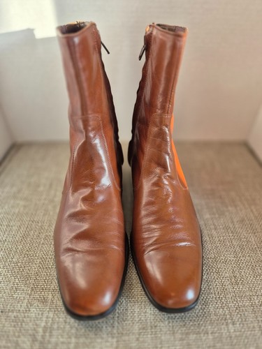 Vintage Men's Size 8D Florsheim Chestnut Leather Boots - photo 5