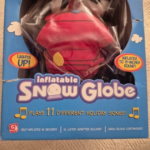 Vintage Gemmy Peanuts Snoopy 15" Inflatable Snow Globe 2006 - photo 3