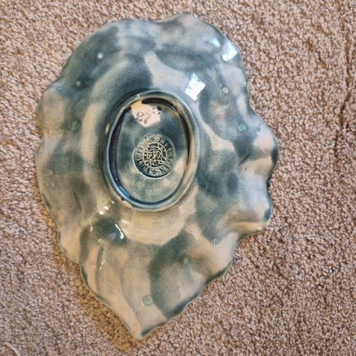 Antique Griffen, Smith & Hill Etruscan Majolica Begonia Leaf Dis - photo 2