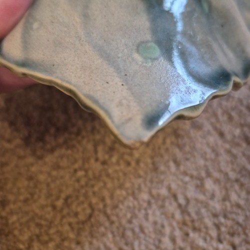 Antique Griffen, Smith & Hill Etruscan Majolica Begonia Leaf Dis - photo 4