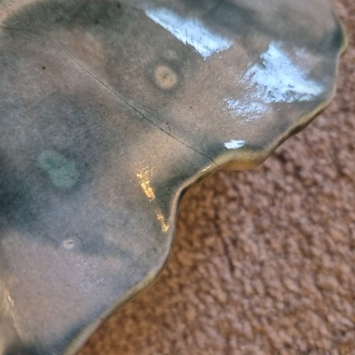 Antique Griffen, Smith & Hill Etruscan Majolica Begonia Leaf Dis - photo 5