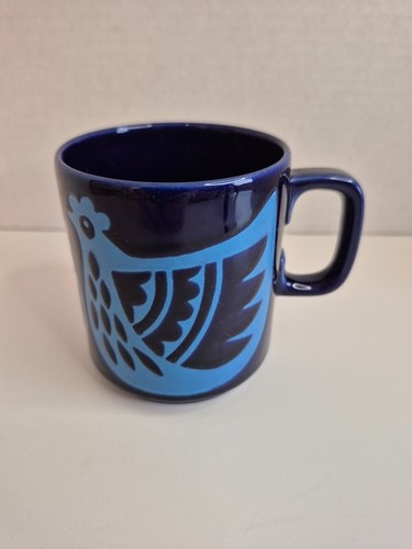 Original Vintage 1970's John Clappison Hornsea Pottery Blue Chic