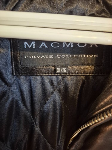 Vintage NWT NOS Mens Black Leather Bomber Jacket Size XL - photo 4