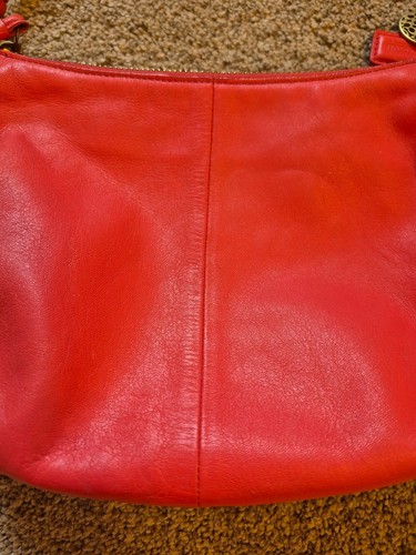 Vintage Coach Coral Leather Shoulder Bag - Women's Stylish Hobo - photo 4