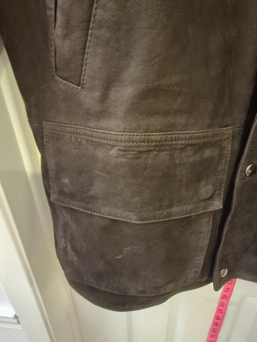 Vintage NWT Daniel Hechter Dark Brown Leather Field Jacket L/52 - photo 5