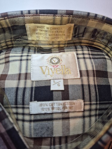 Viyella New NWT Men's Plaid Button-Down Shirt Brown Large - photo 2