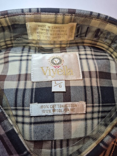 Viyella New NWT Men's Plaid Button-Down Shirt Brown Large - photo 3