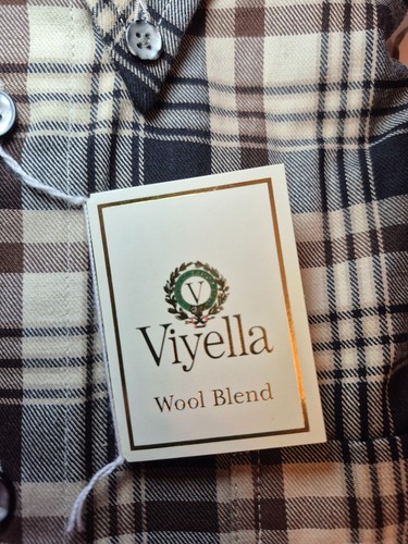 Viyella New NWT Men's Plaid Button-Down Shirt Brown Large - photo 5
