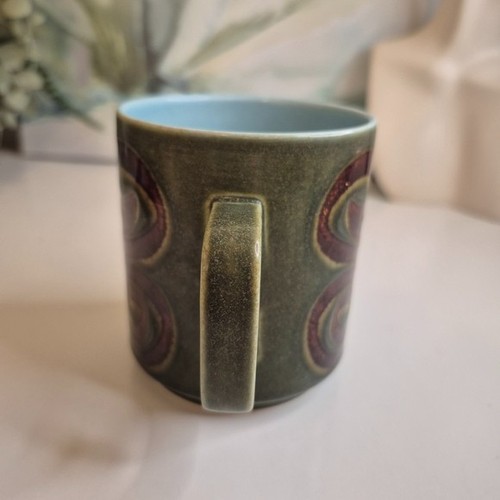 Vintage Hornsea Bronte Mug 70s 80s 2 Tone Brown on Green - photo 5